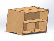 Load image into Gallery viewer, Montessori double shelf with toy chest
