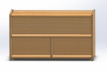 Load image into Gallery viewer, Montessori double shelf with toy chest
